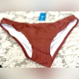 🎸Cupshe🎸🔥NWT🔥Ribbed Low Waisted Mid Cut Cheeky Bathing Suit—M